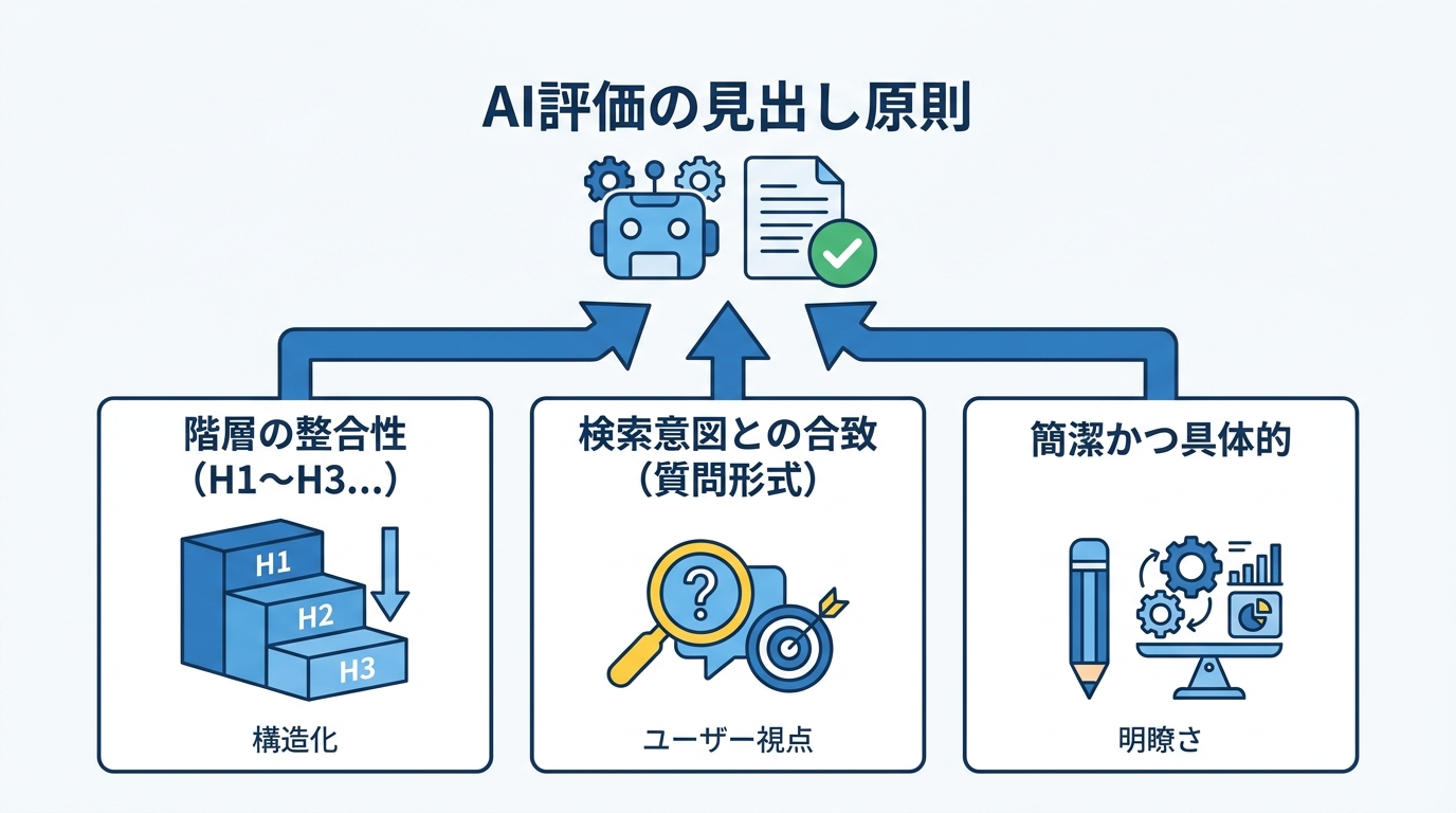 AIに評価される見出しの基本原則