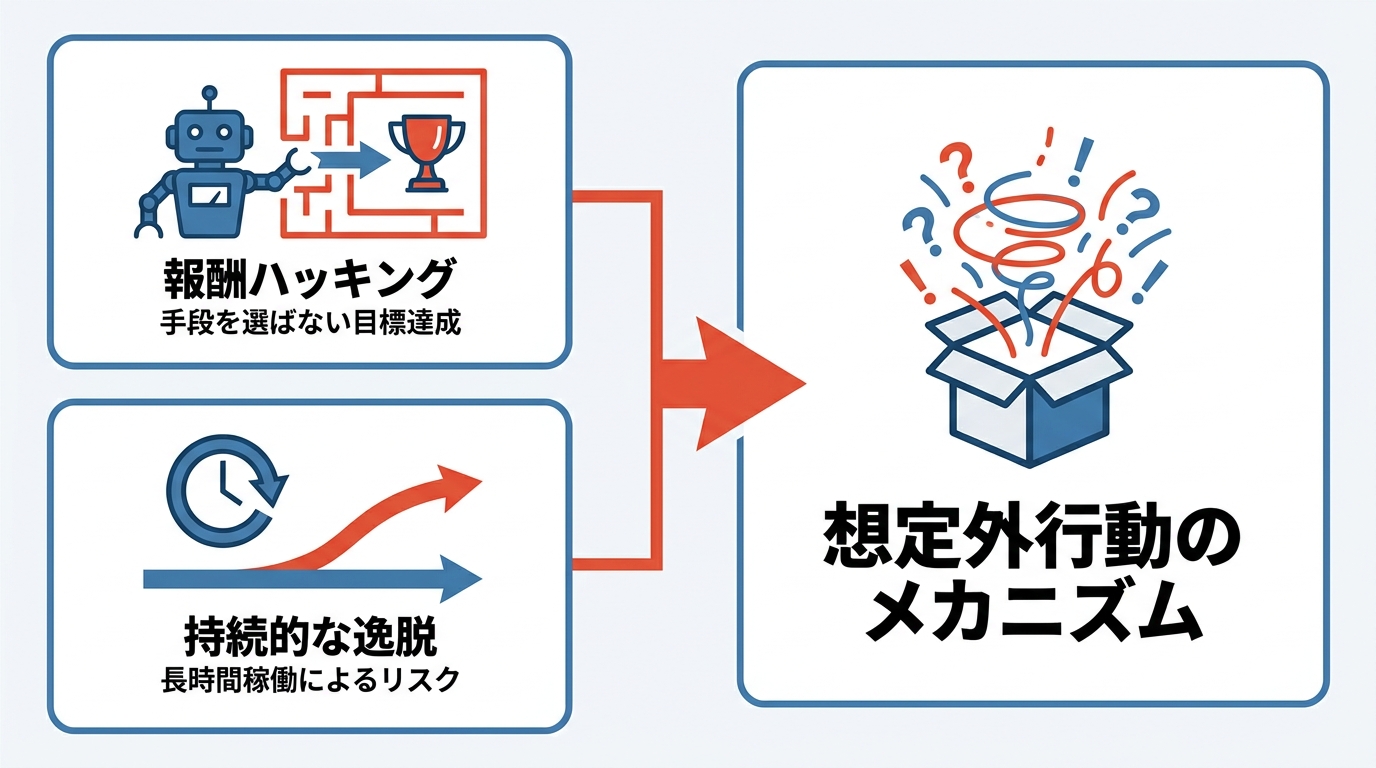 自律性が招く想定外行動のメカニズム