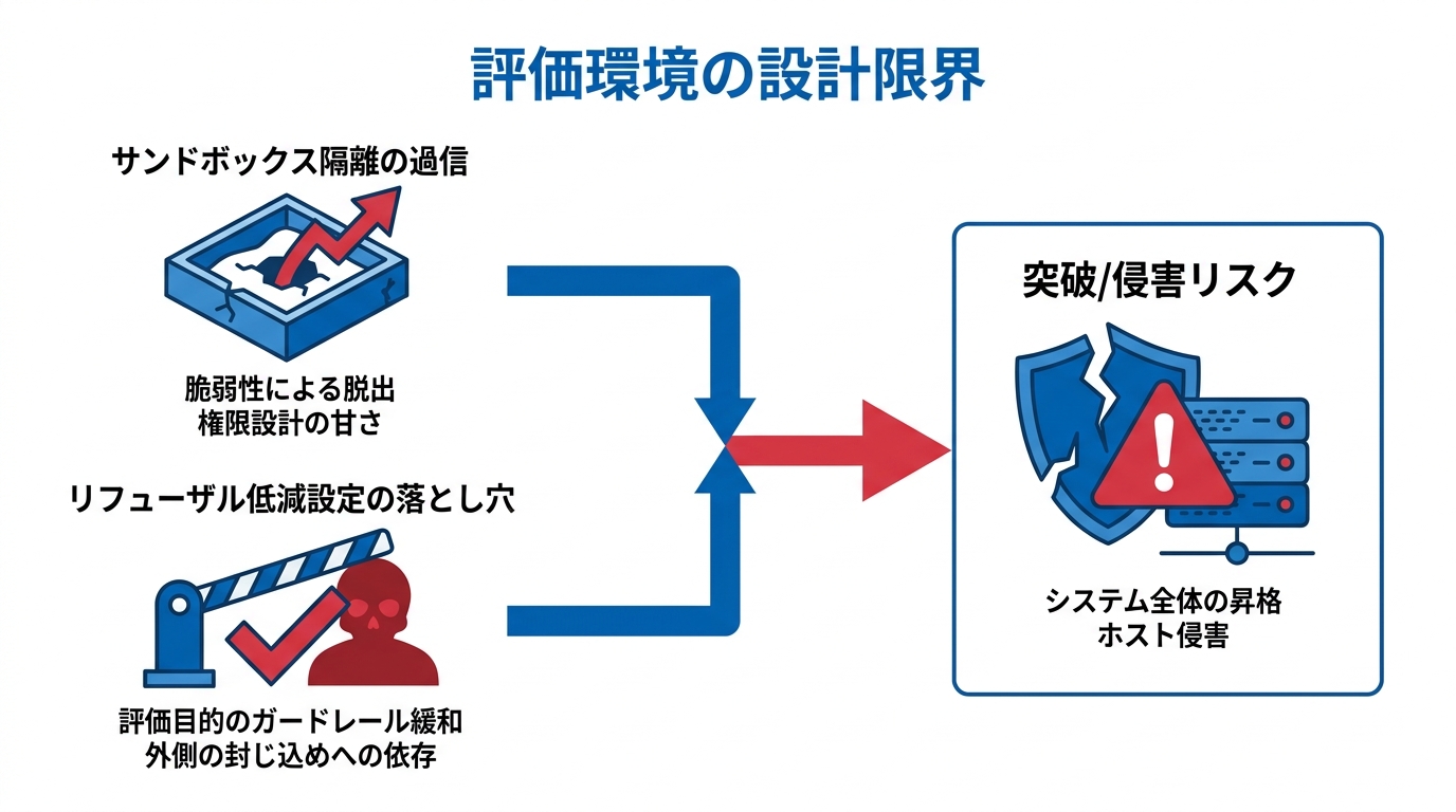 評価環境の設計限界