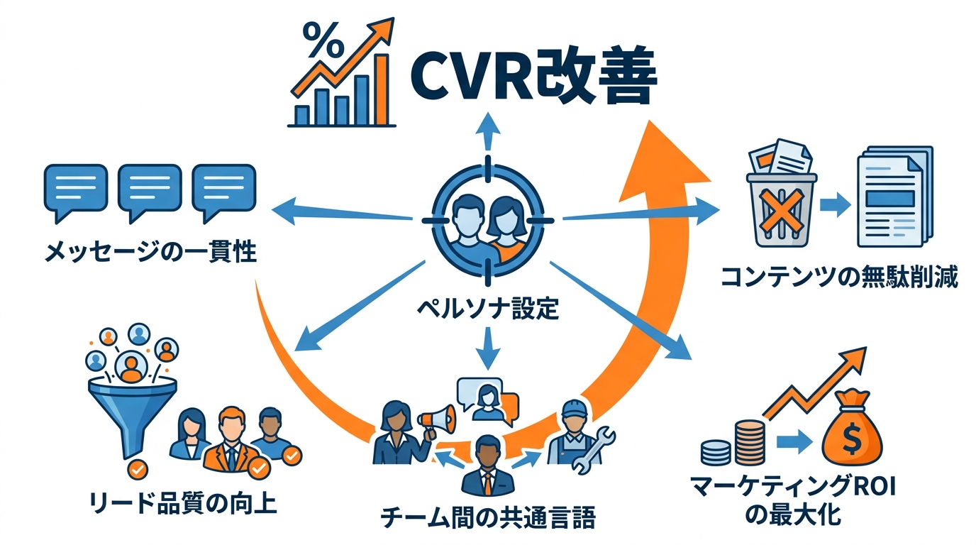 ペルソナ設定がCVR改善に効く5つの理由