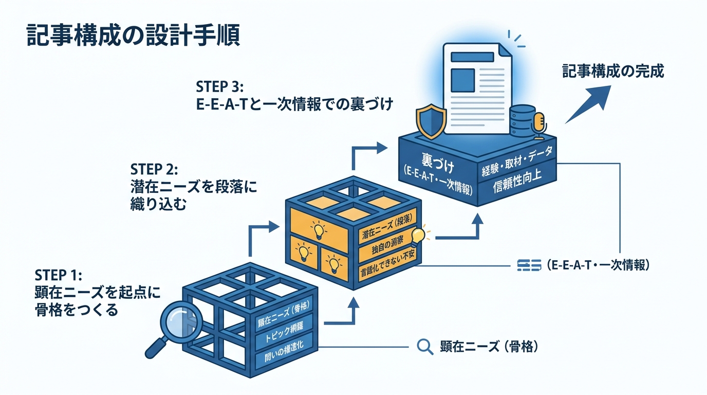 両立させる記事構成の設計手順