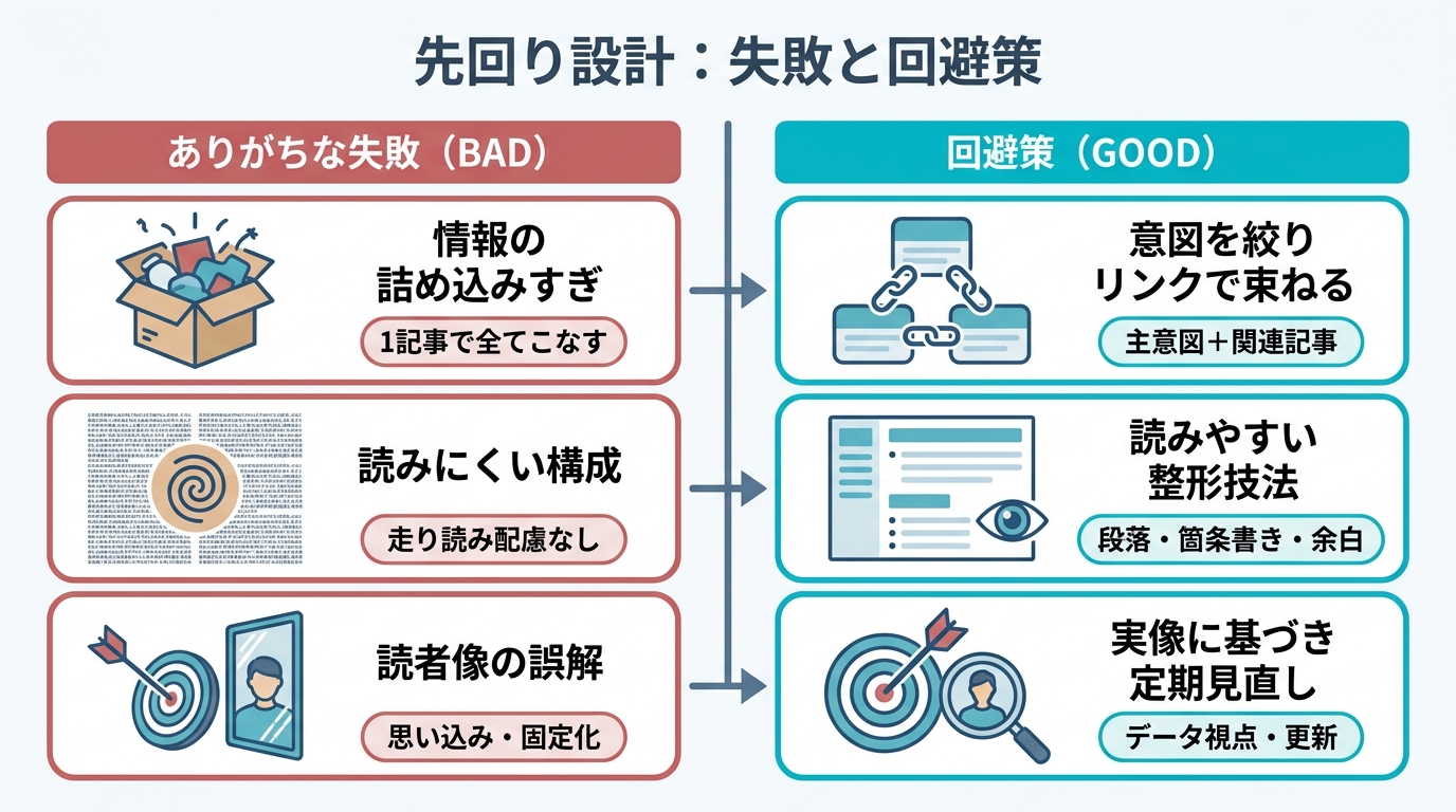 先回り設計でありがちな失敗と回避策