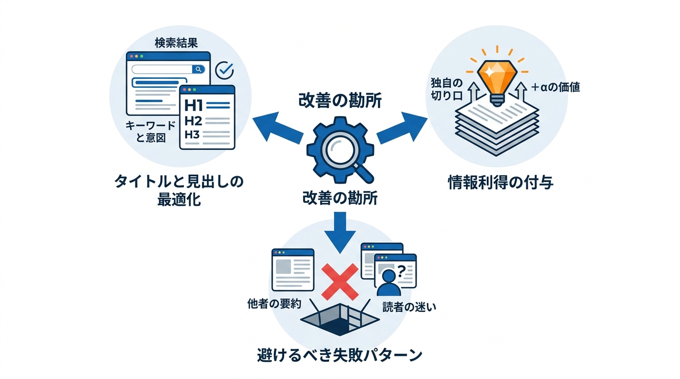 分析結果を活かす改善の勘所