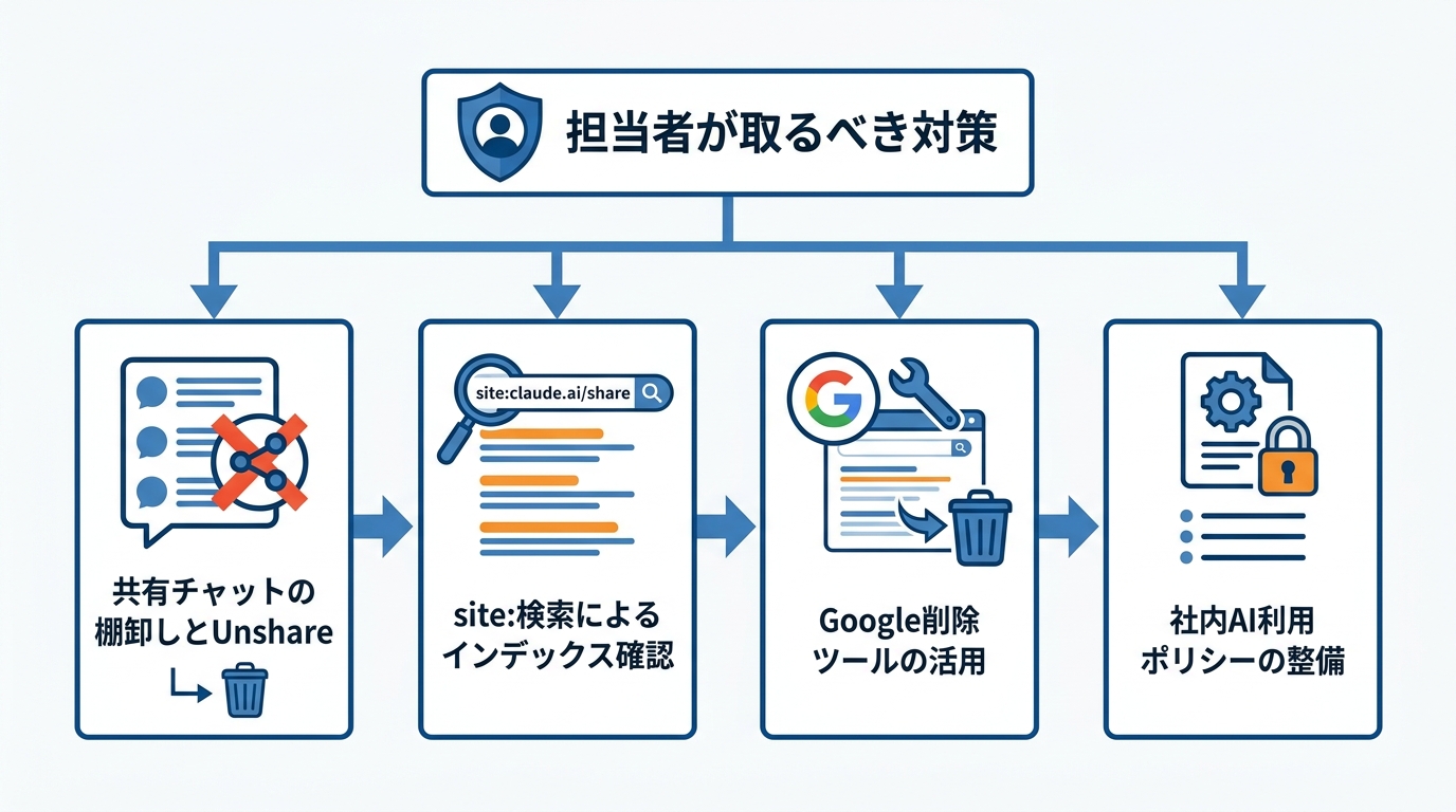 担当者が取るべき5つの対策