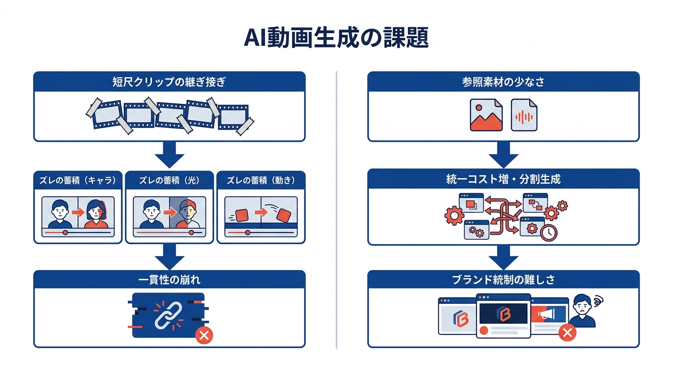 AI動画生成が抱えてきた課題と背景