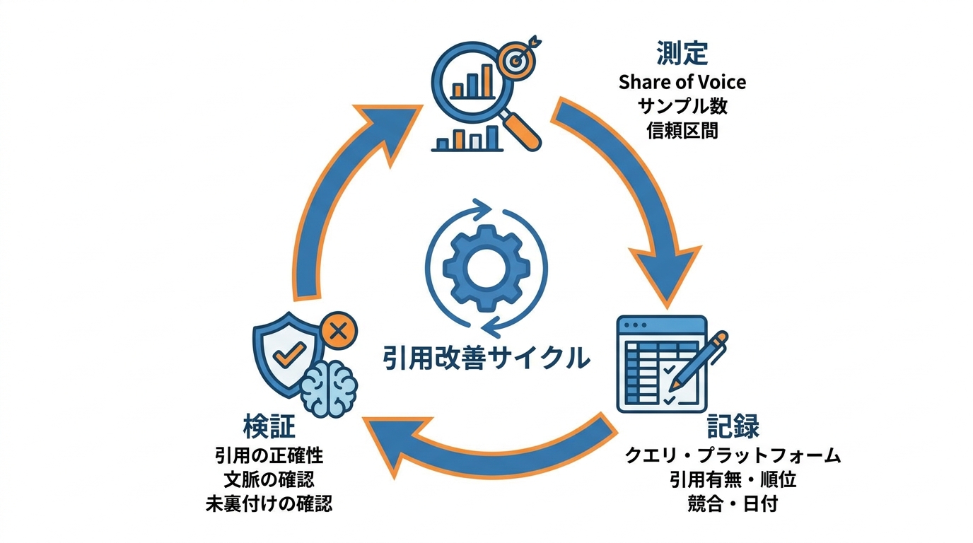 引用状況の測定と改善サイクル