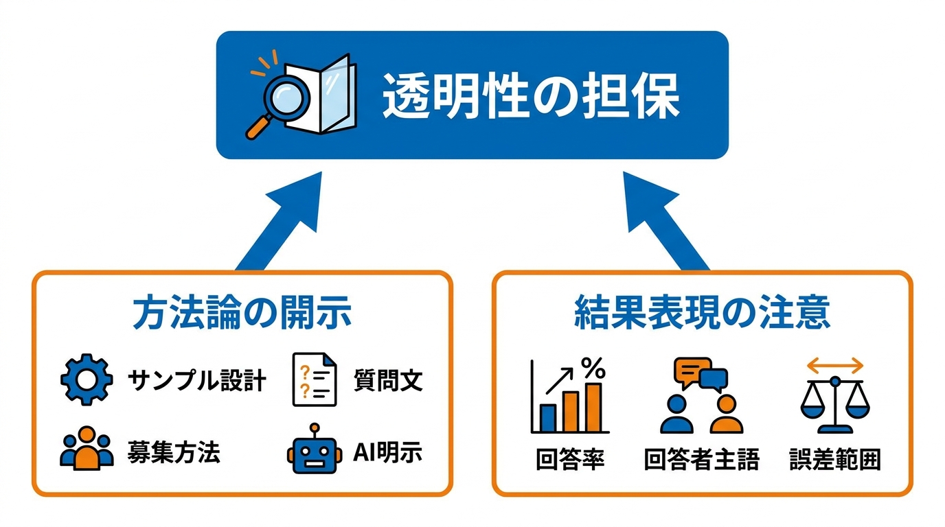 記事化と透明性の担保
