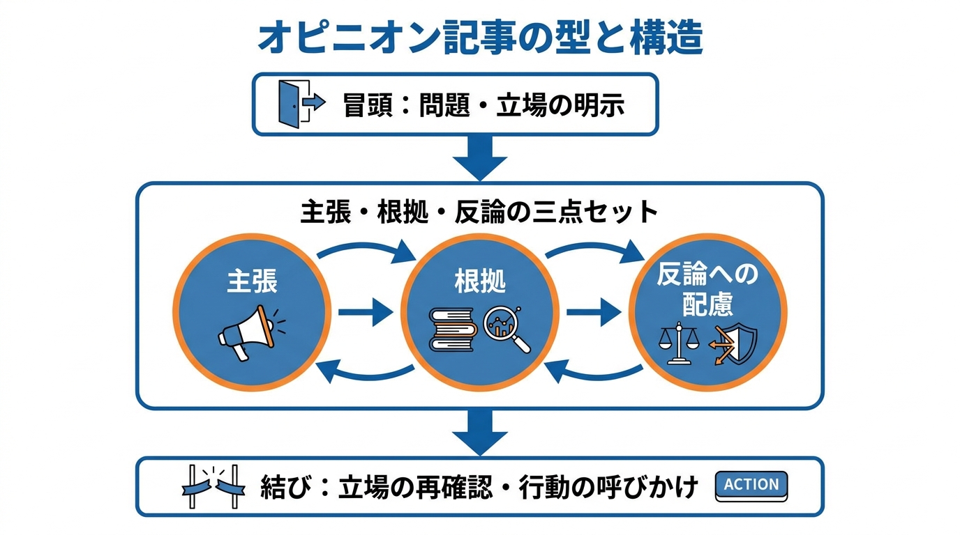 オピニオン記事の型と構造