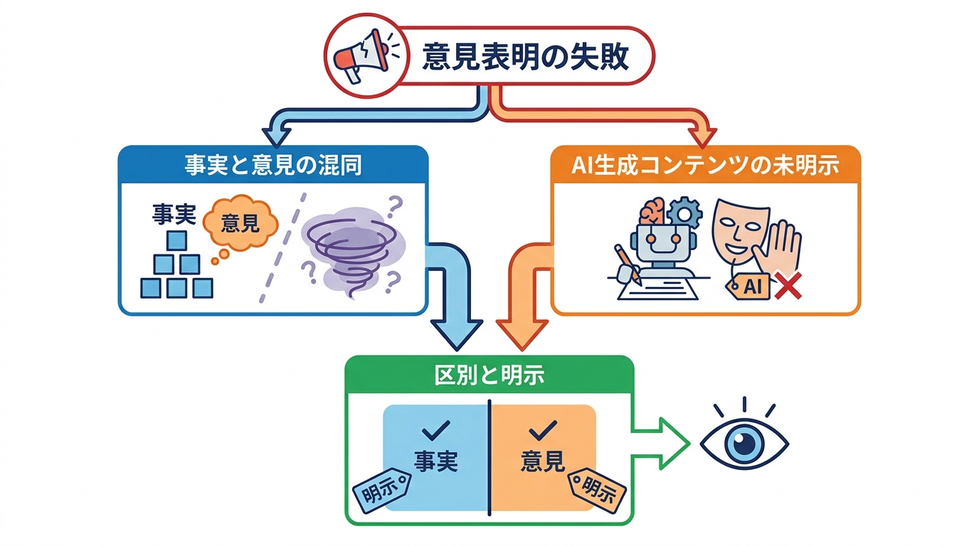 意見表明で避けたい失敗