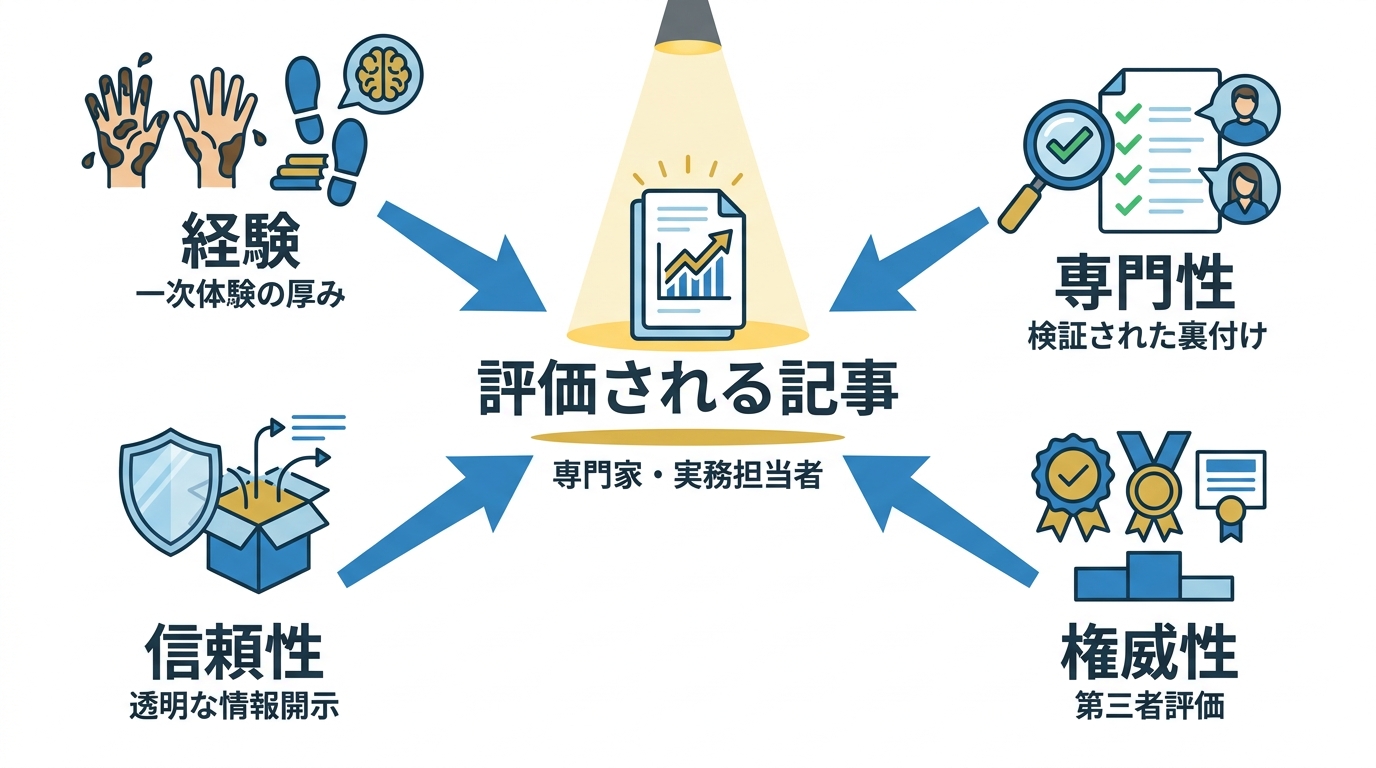 専門家と実務担当者の記事が評価される4つの理由