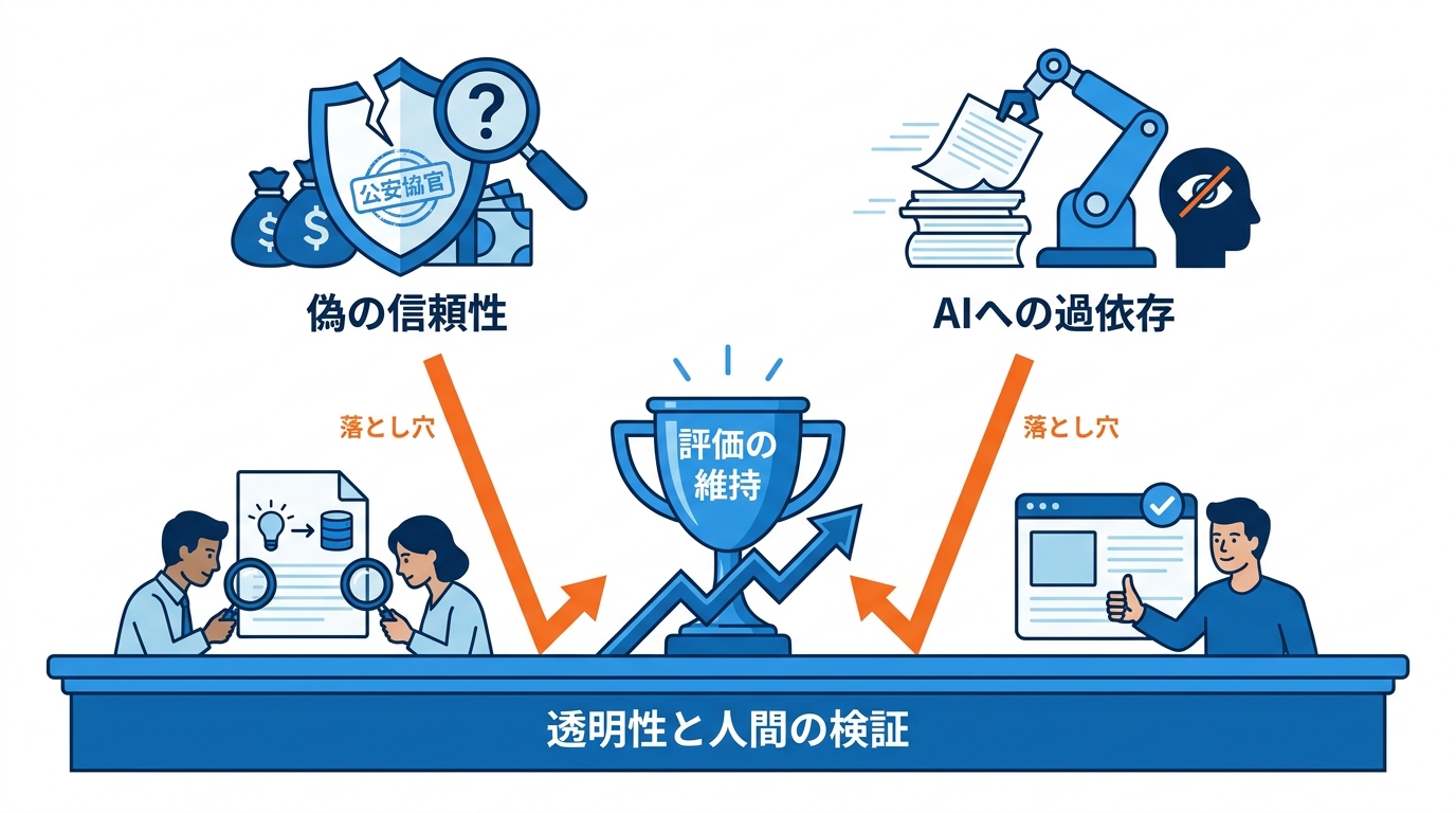 評価を損なう落とし穴と回避策