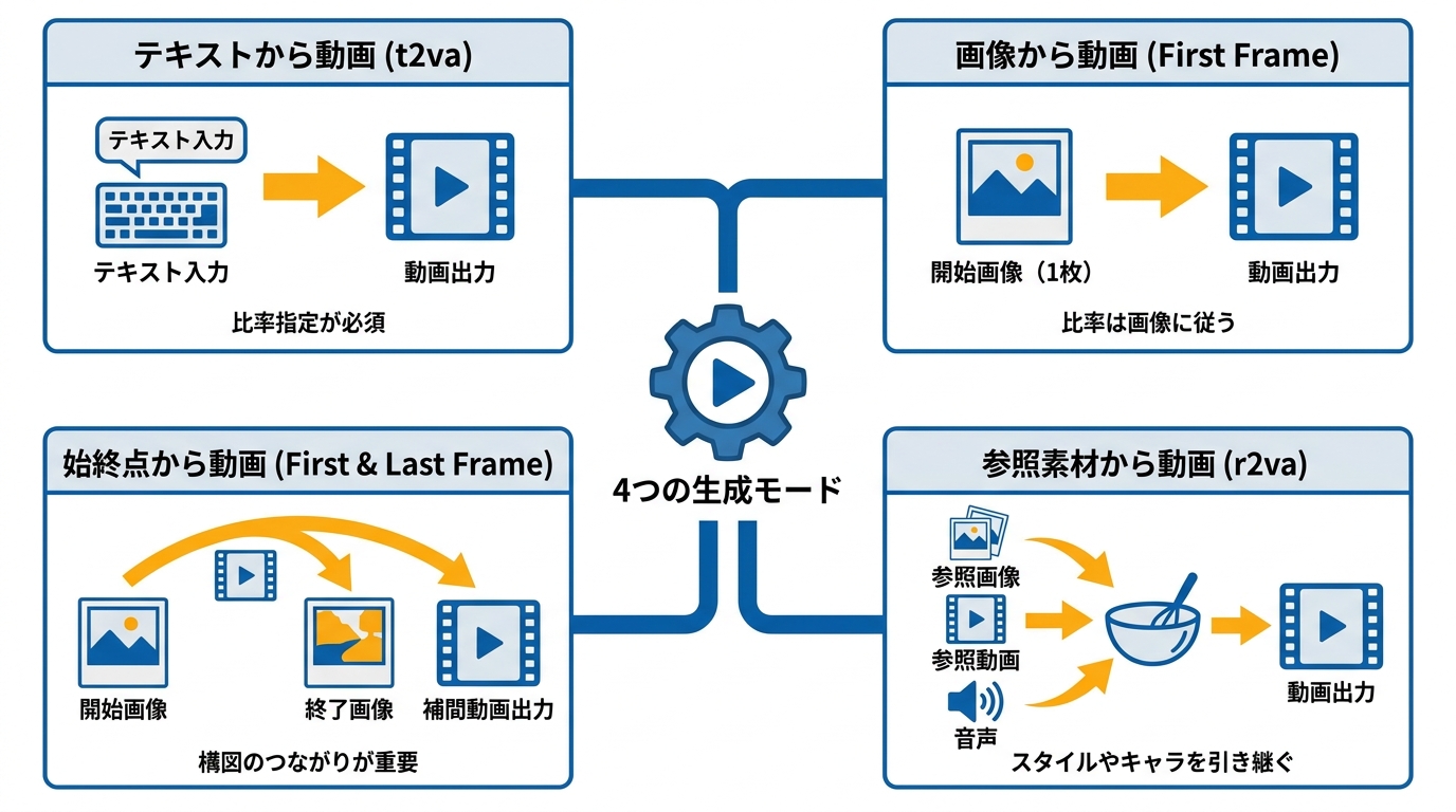 4つの生成モード