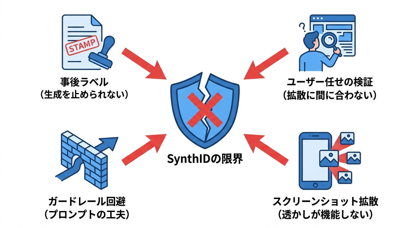 SynthID透かしが即停止を防げなかった理由