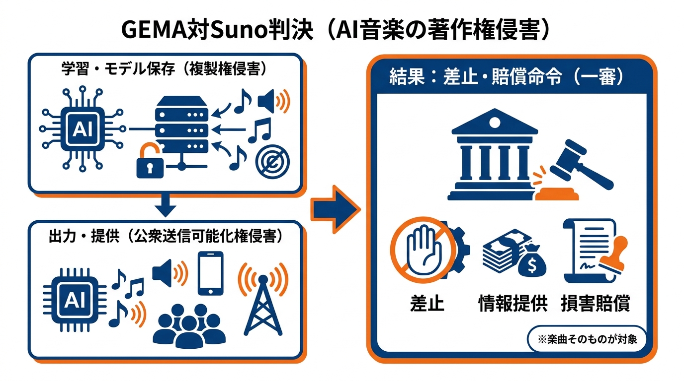 ミュンヘン地裁GEMA対Suno判決