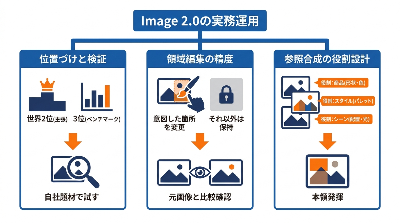 編集精度と参照合成の検証