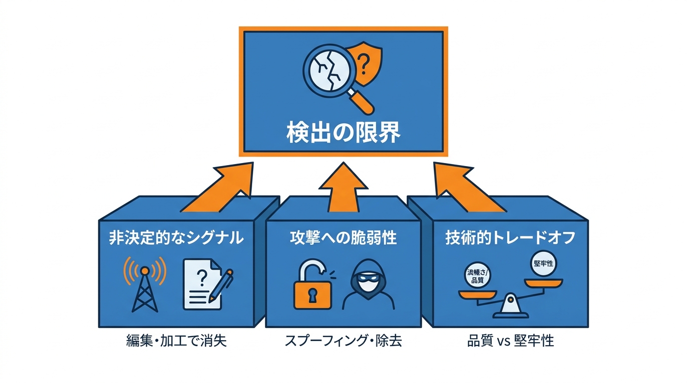 検出の限界と誤解しやすい点