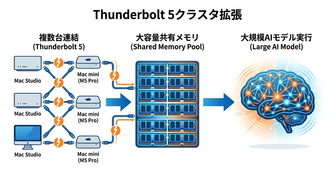 Thunderbolt 5クラスタの拡張