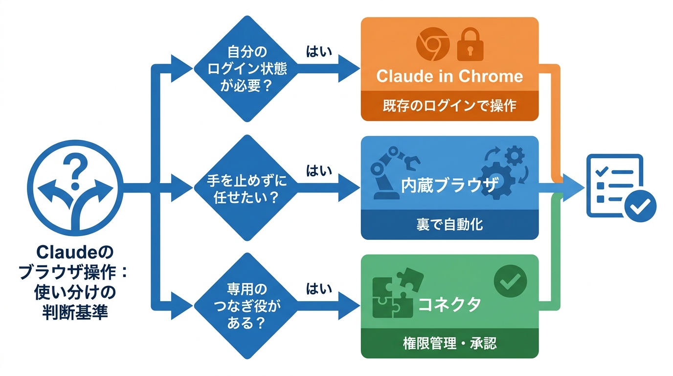 2つのブラウザの使い分け