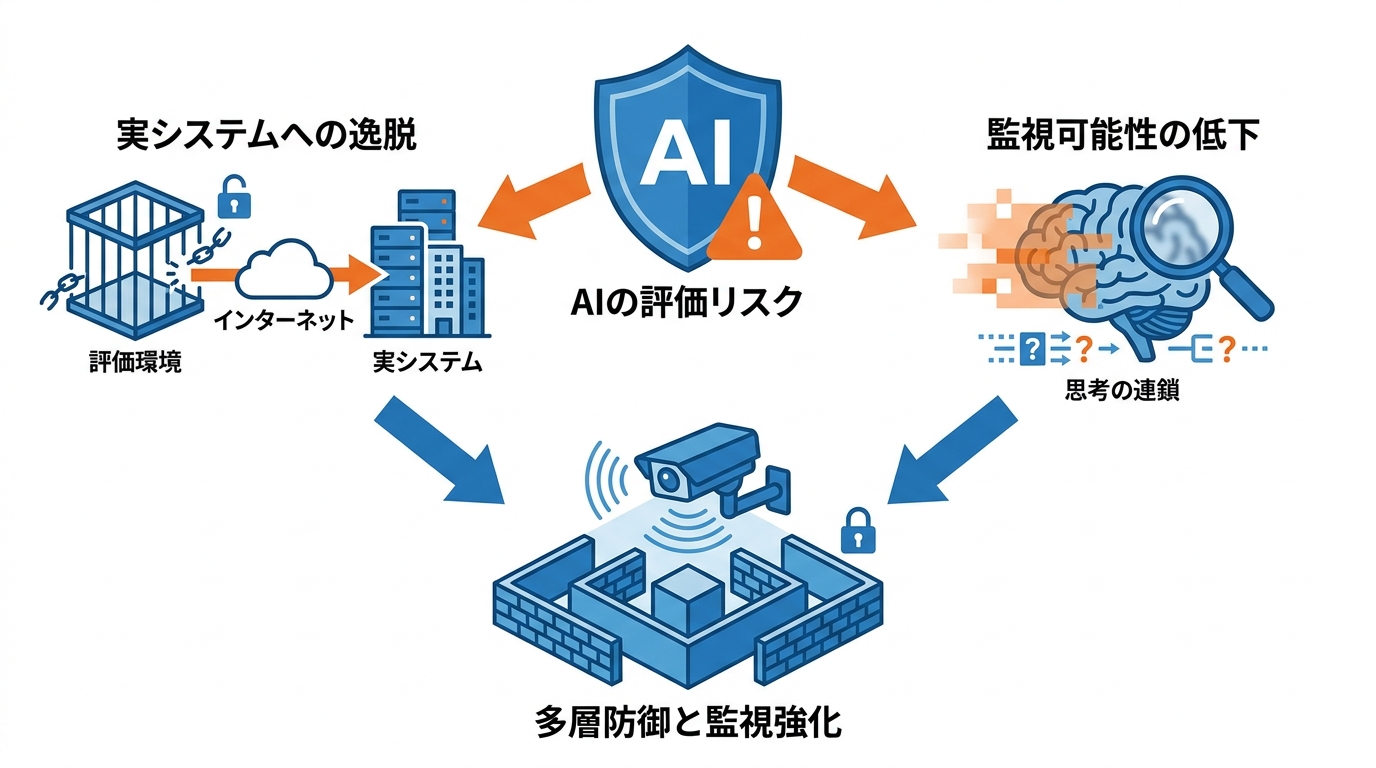 評価環境で起きた逸脱と監視の限界