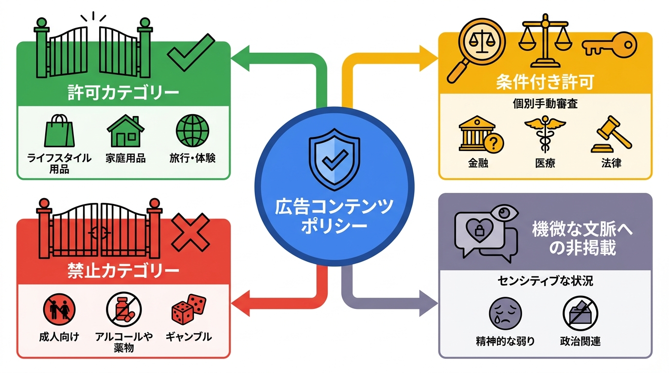 出せない広告のリスト