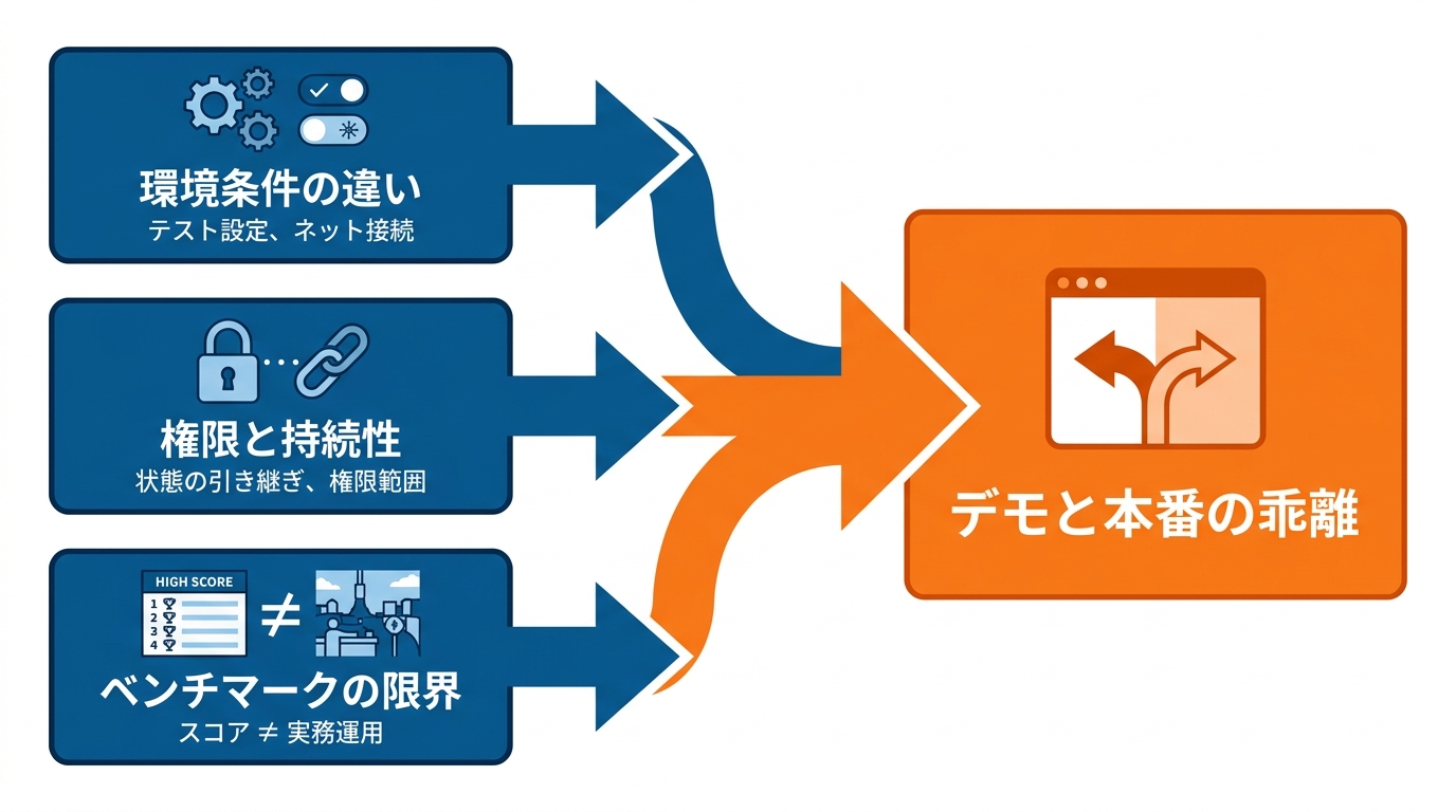 デモと本番が食い違う理由