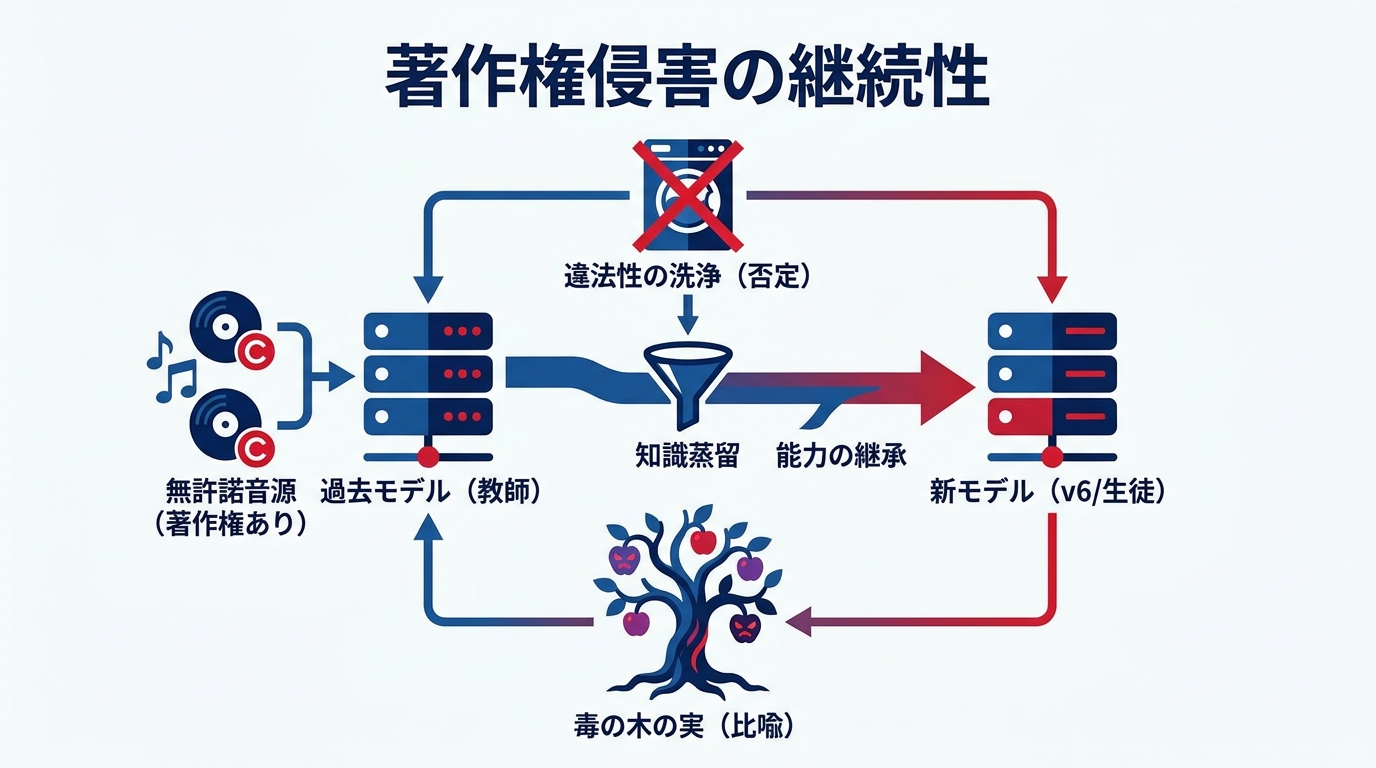 蒸留で著作権は消えないという主張