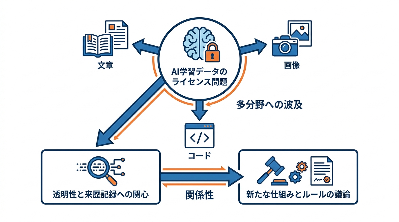 文章・画像・コードへの波及