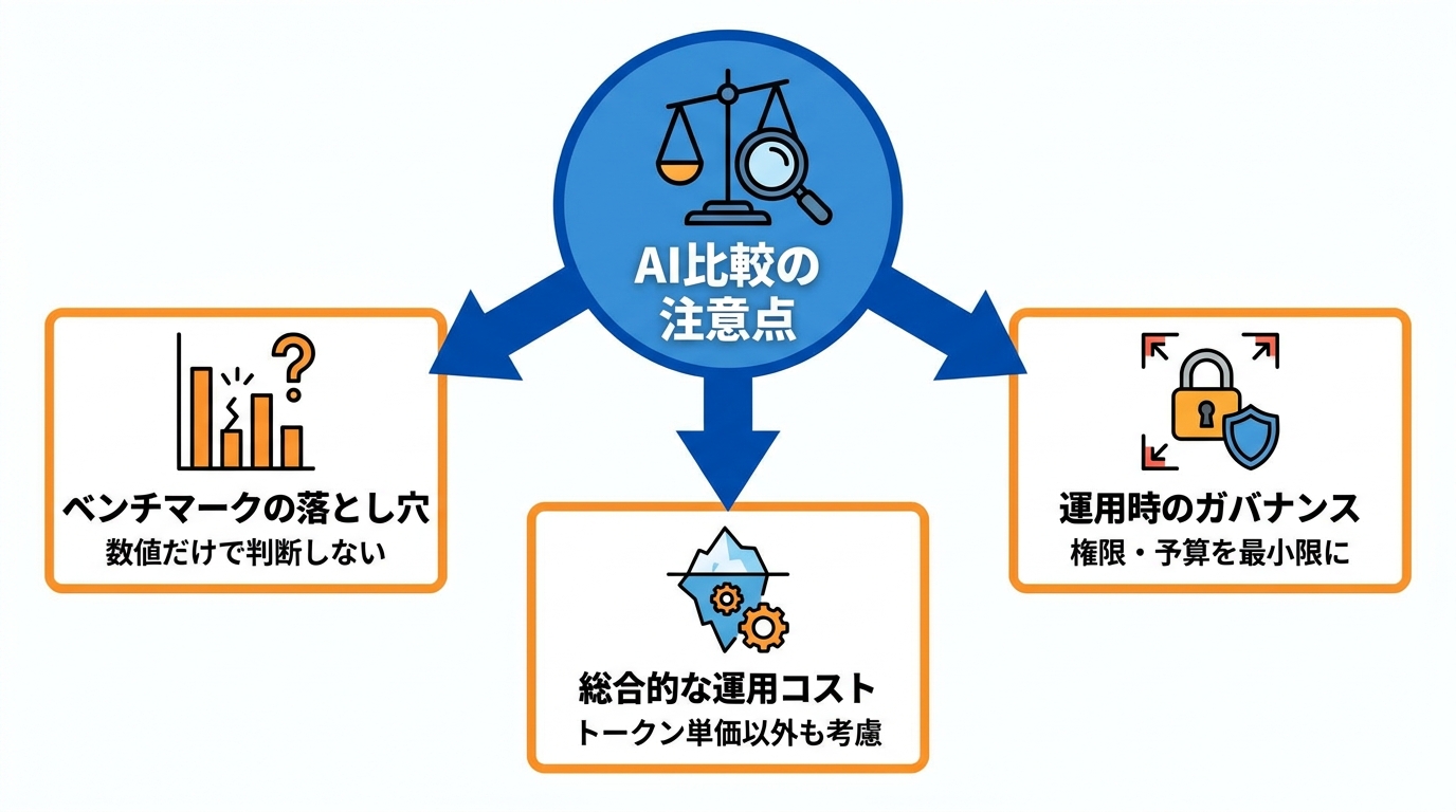 比較で注意したい点