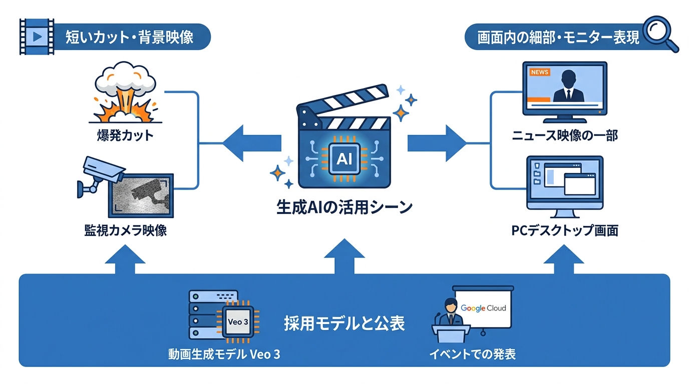 生成AIが使われたシーン