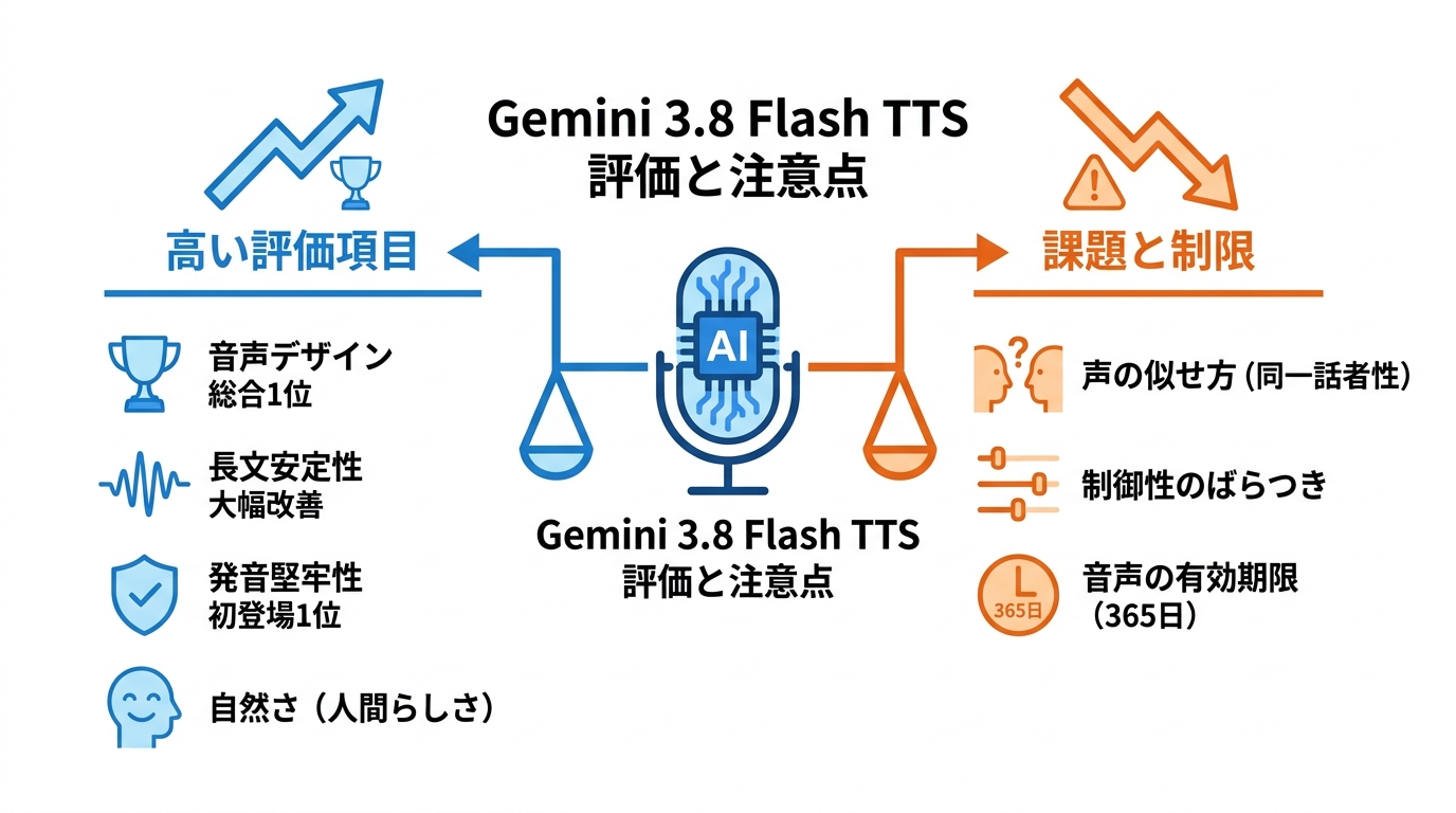 評価結果と使う前の注意点