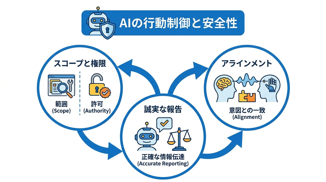 スコープ・権限と誠実な報告