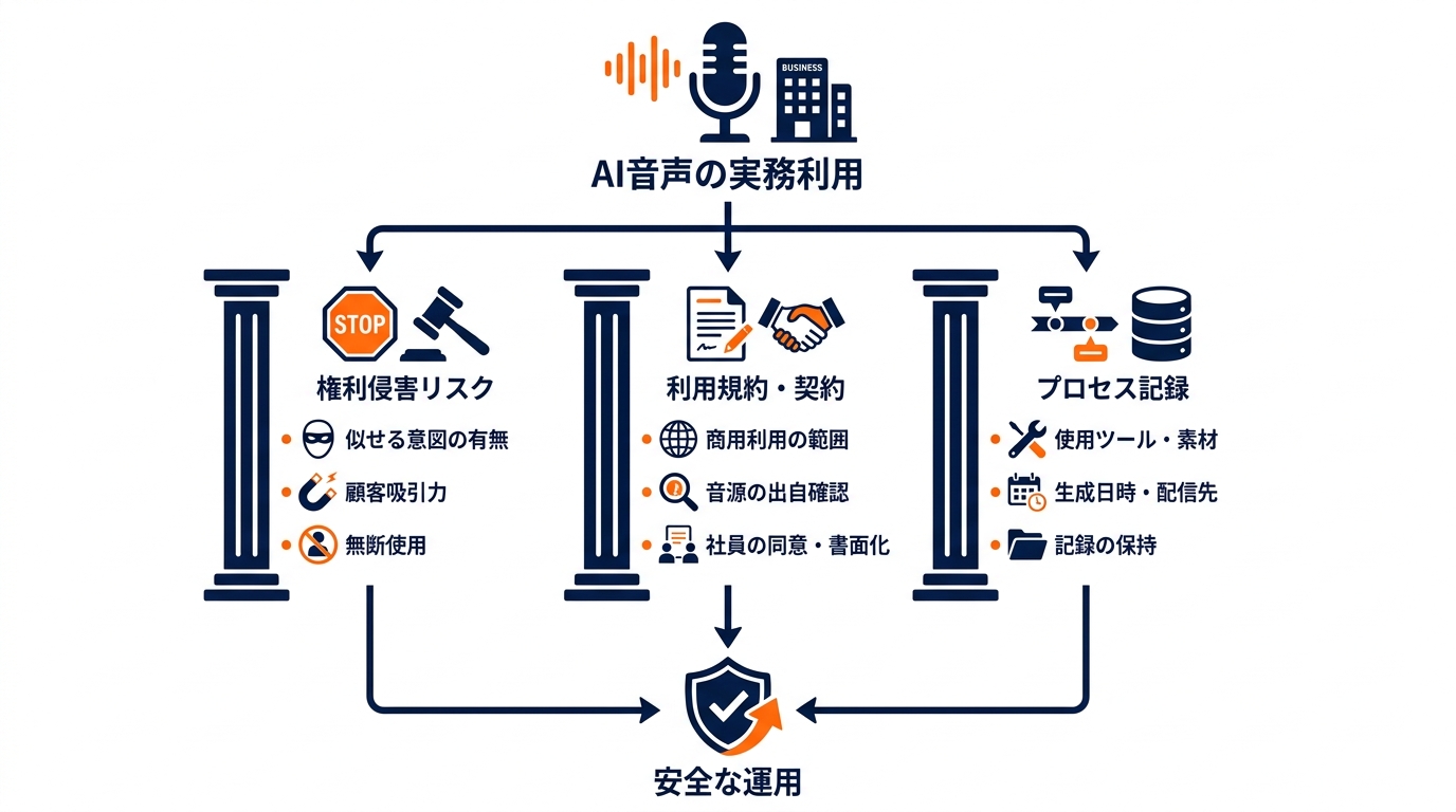 AI音声を使う企業の実務確認