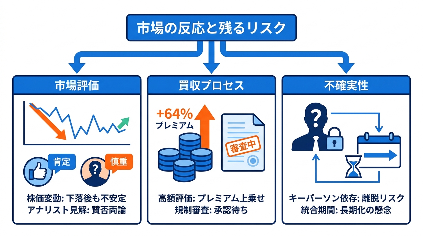 市場の反応と残るリスク