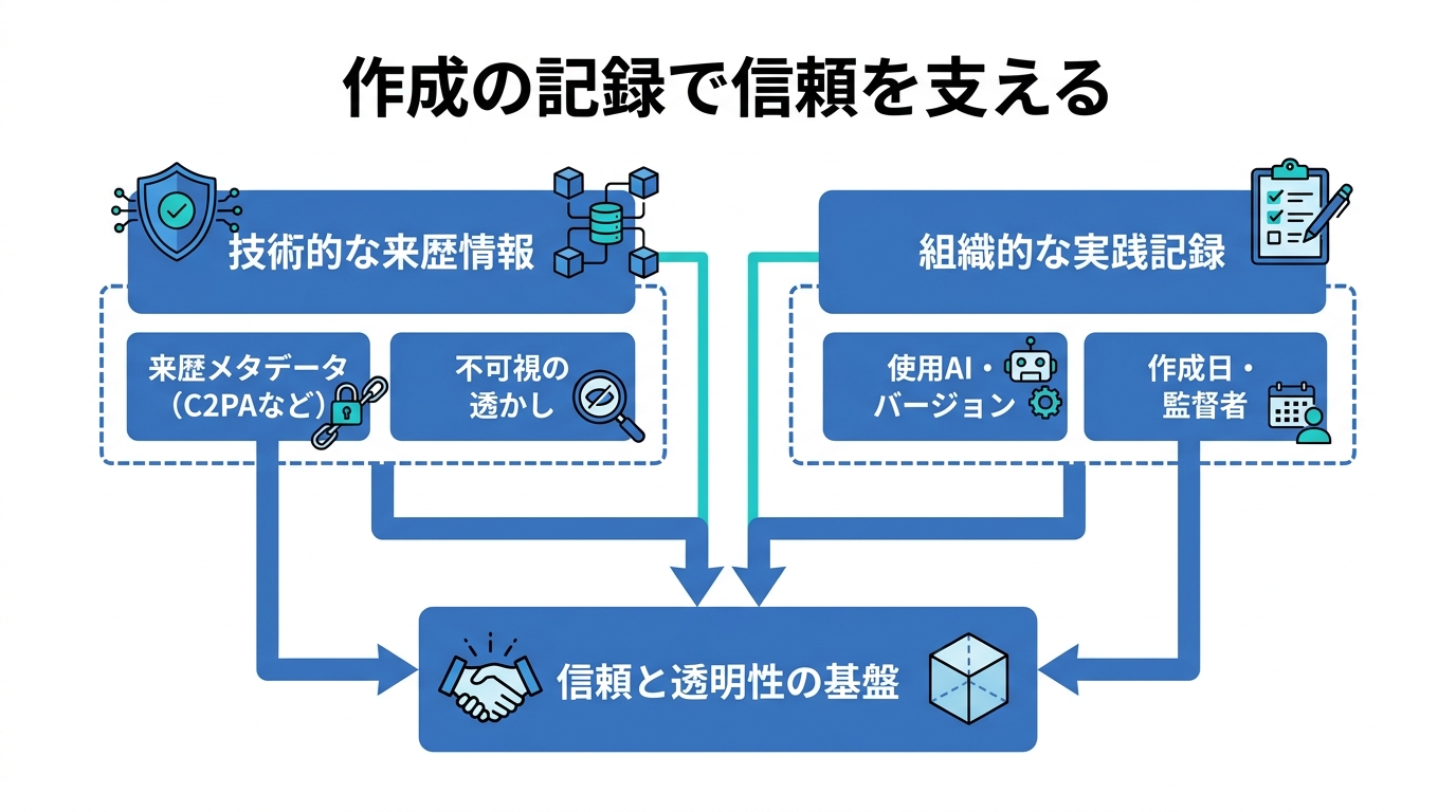 作成の記録で信頼を支える